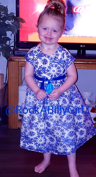 Tatyana Lil Frozen Dress Blue Embroided Snowflakes - Picture 1 of 8